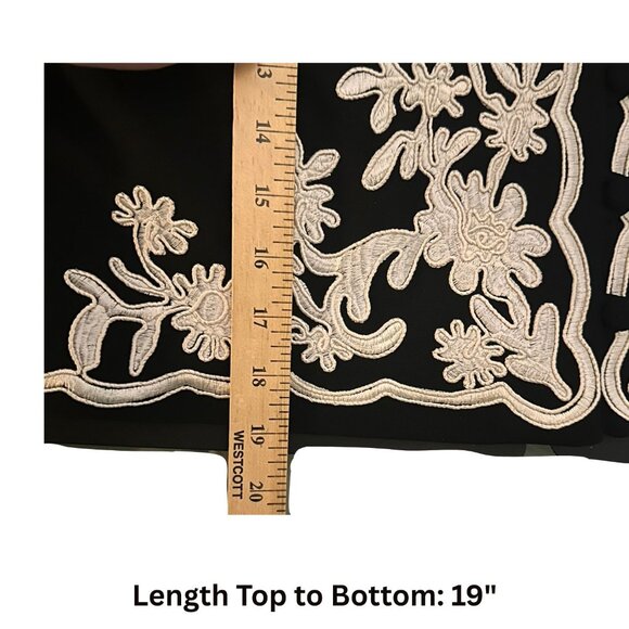Vintage Saks Fifth Avenue Brocade Black and White Short Jacket Size 8 Old Money - Picture 11 of 14